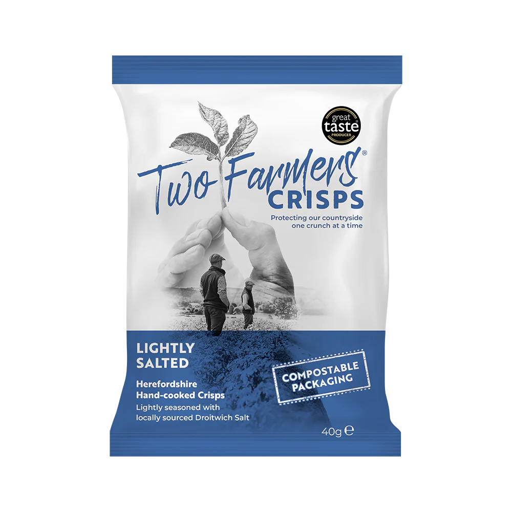 Two Farmers Lighty Salted Crisps 40g