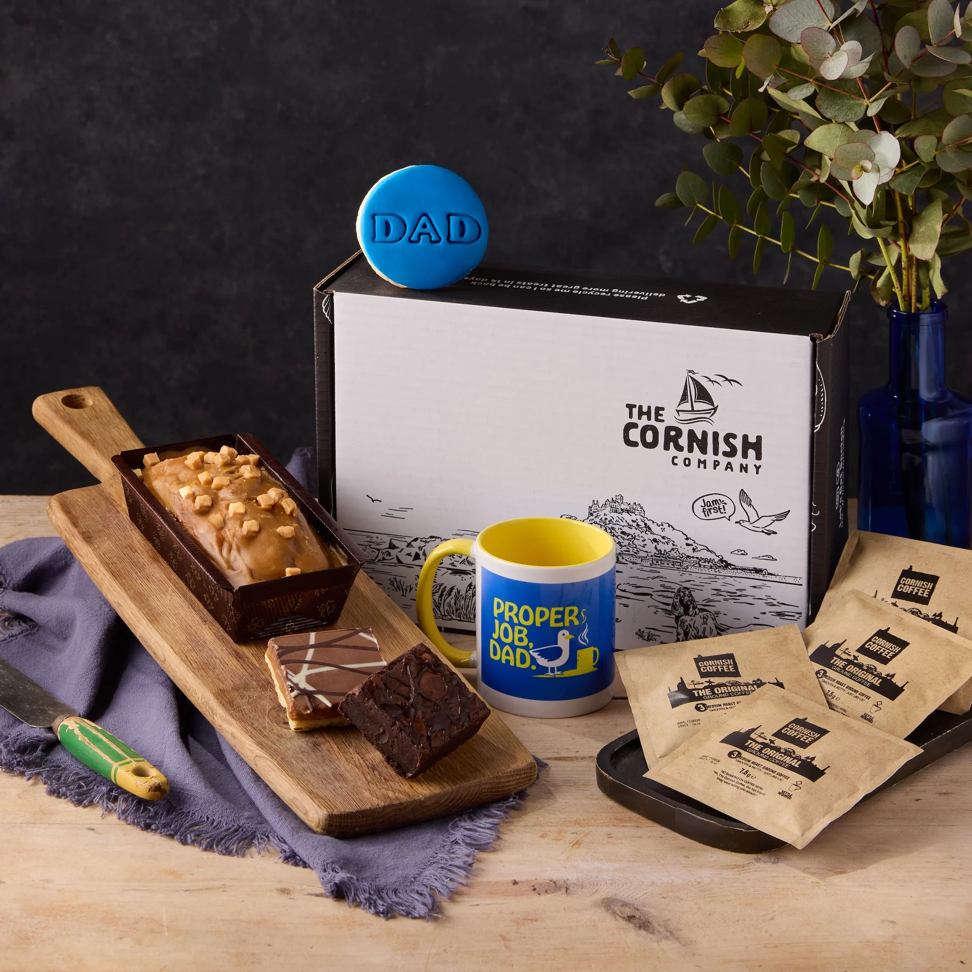 Dad’s Coffee & Cake Treat Hamper - Image 2