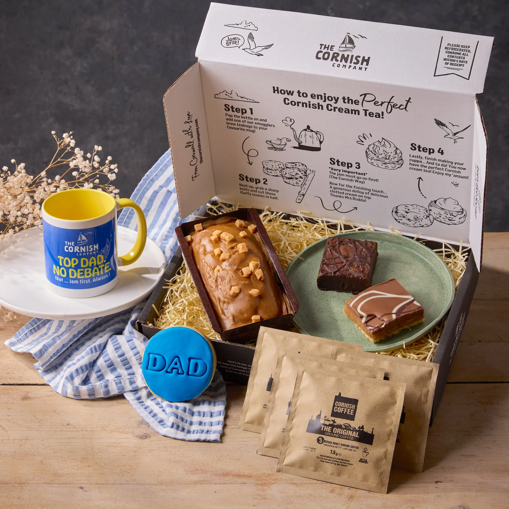 Dad’s Coffee & Cake Treat Hamper - Image 3