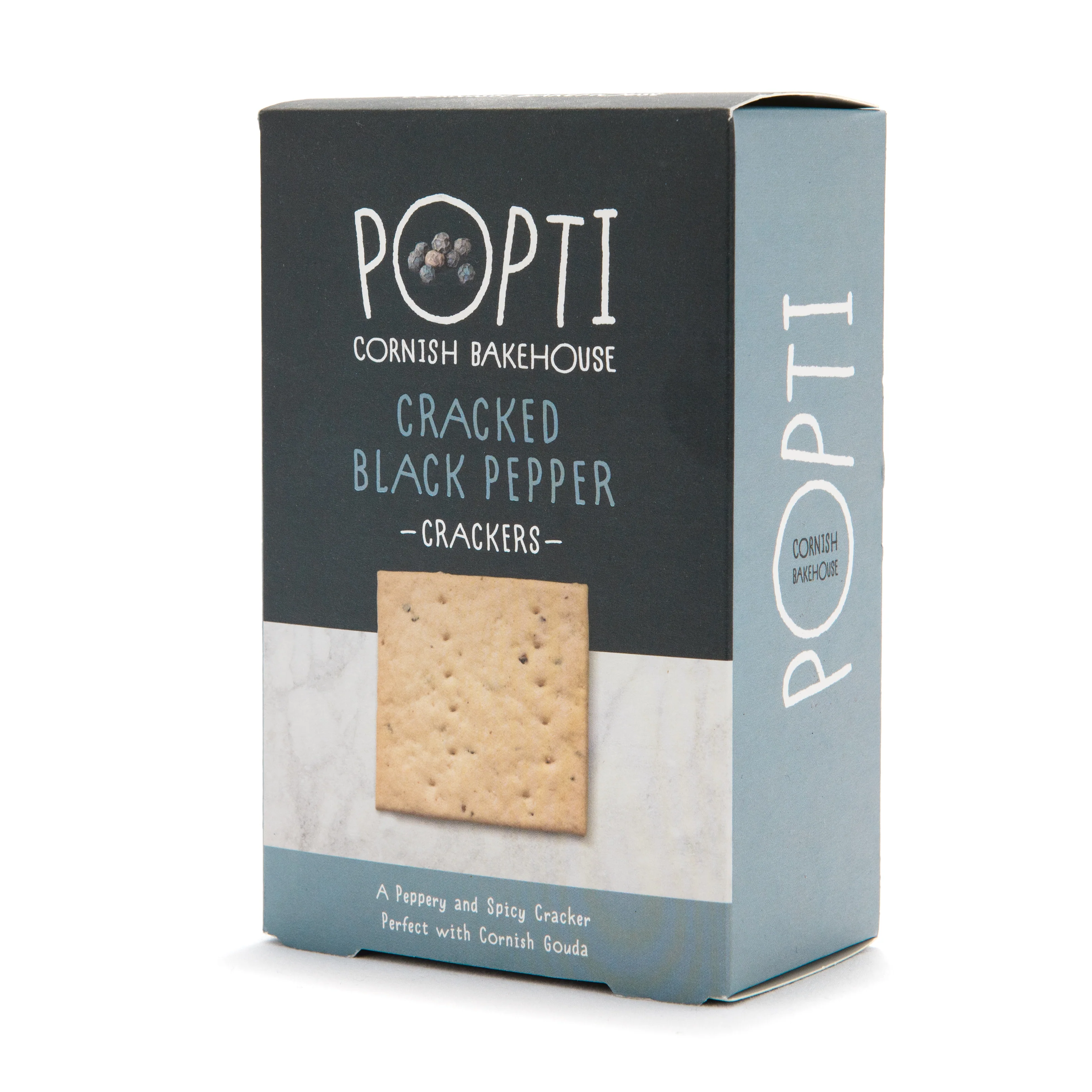 Cornish Cracked Black Pepper Crackers