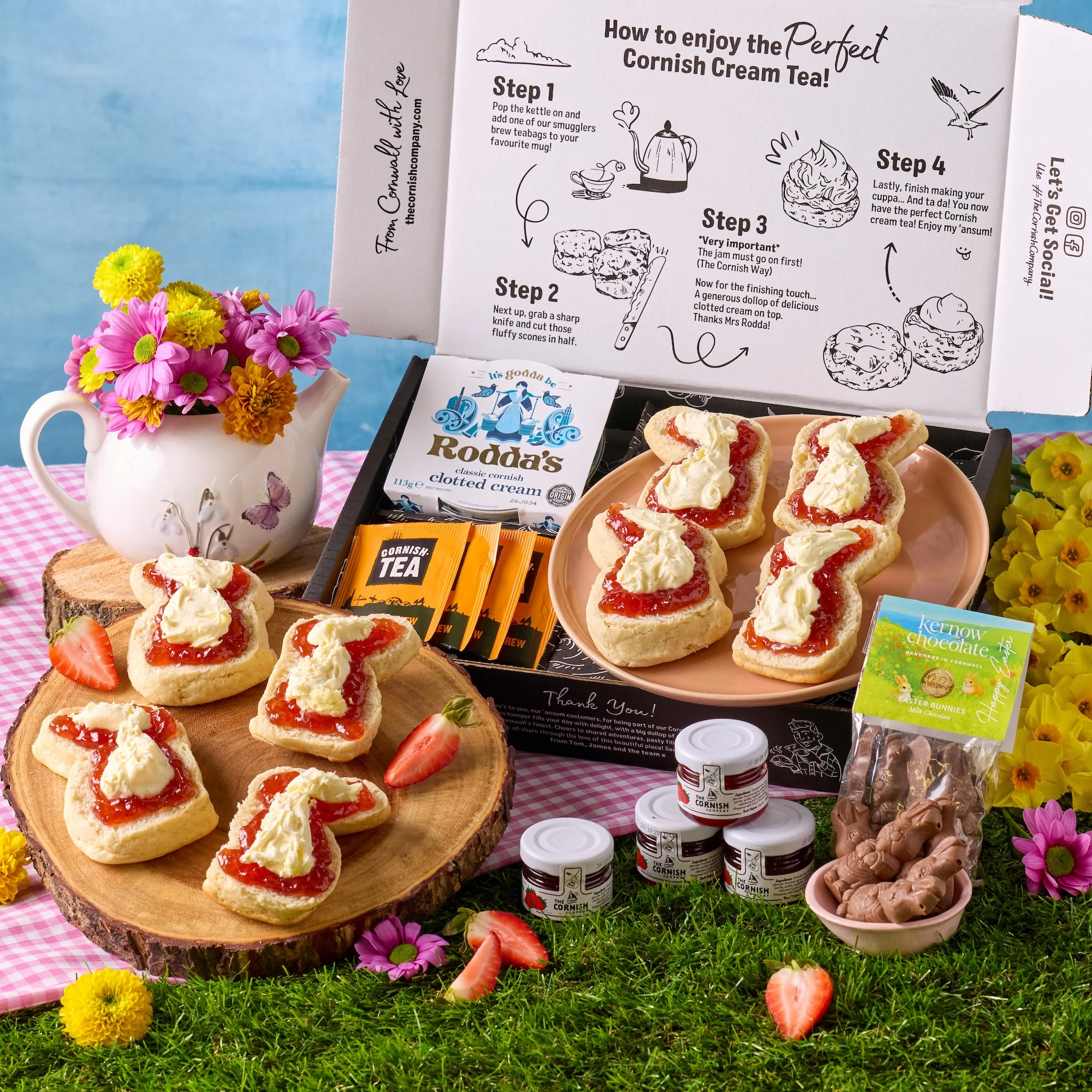 The Bunny Cream Tea Hamper