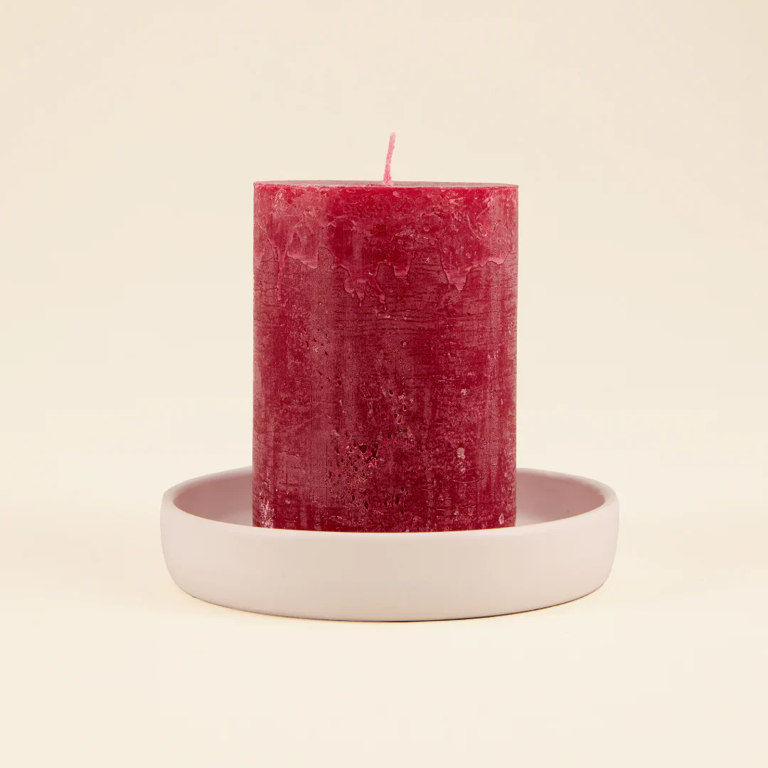 Hawthorn & Berries Fragranced Coloured Pillar - Image 3