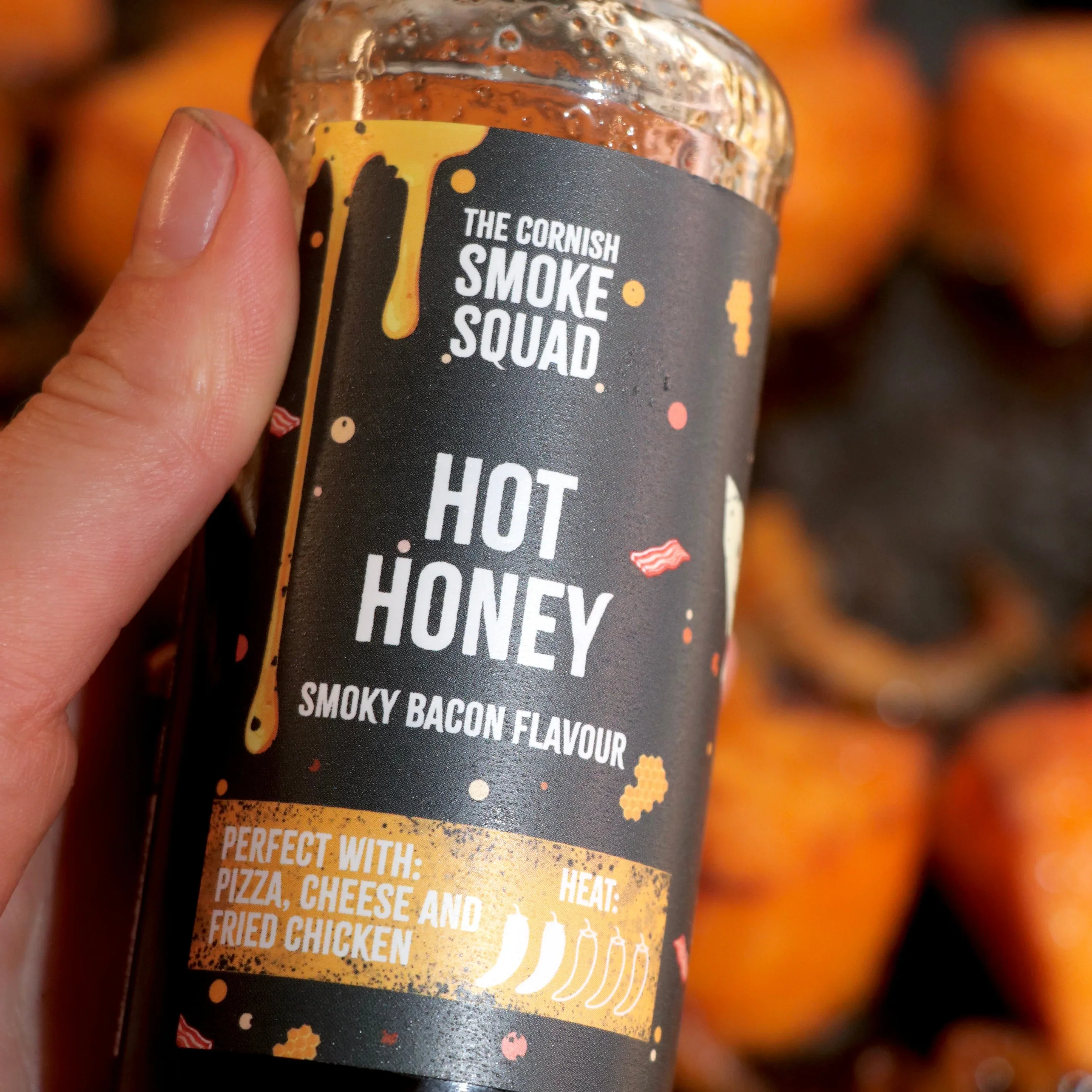 The Cornish Smoke Squad | Smoky Bacon Flavoured Hot Honey - Image 3