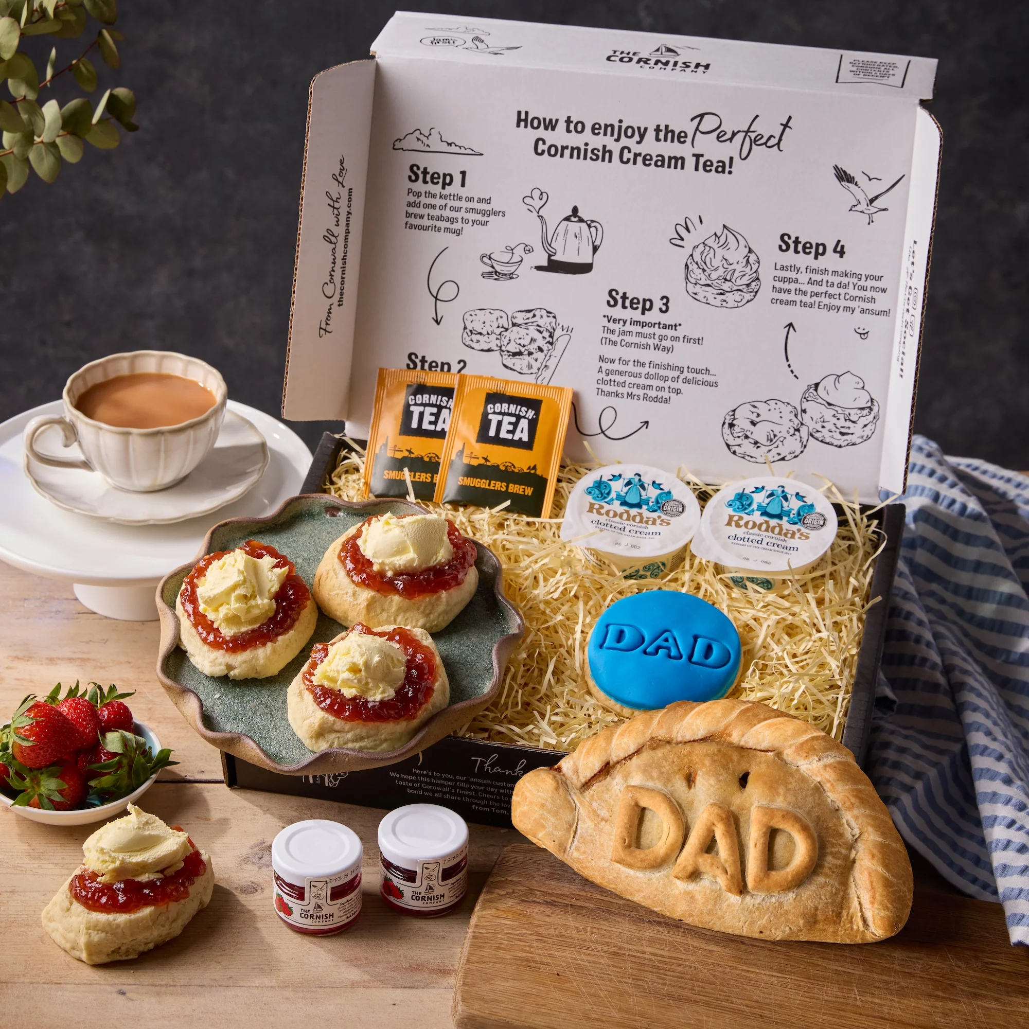 The Dad Pasty & Cream Tea Hamper