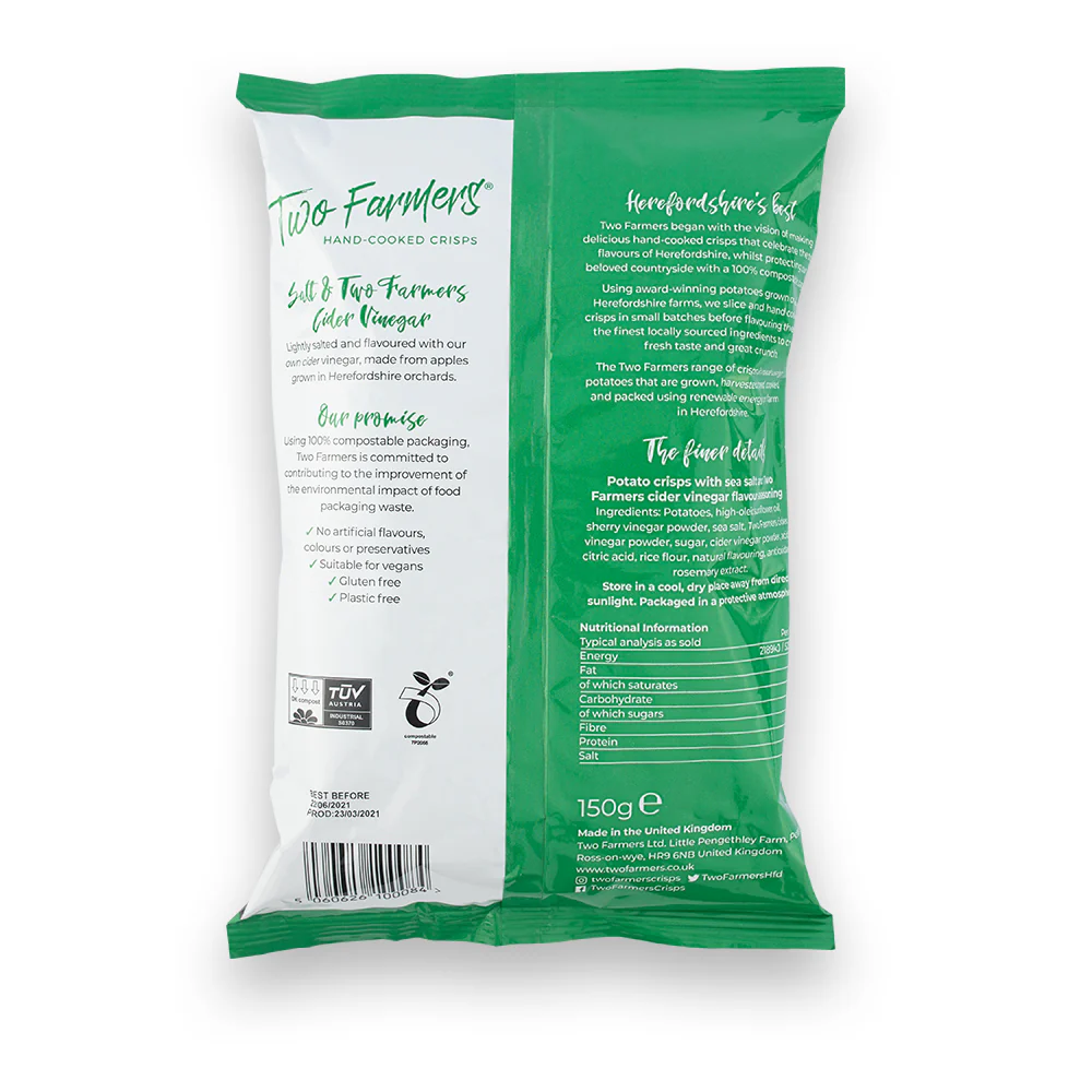 Two Farmers Salt & Cider Vinegar 150g - Image 2